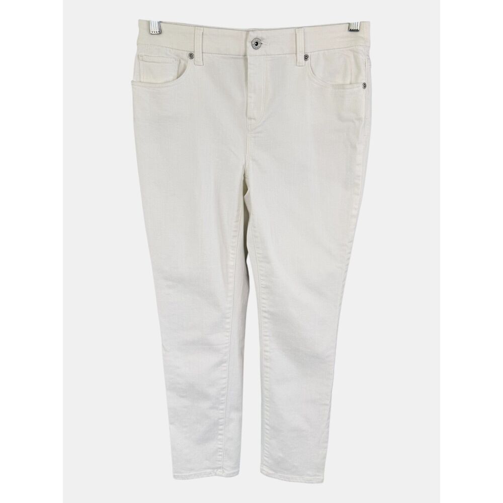 Chico's White Slim Leg Ankle Jeans Size 0 BNWOT